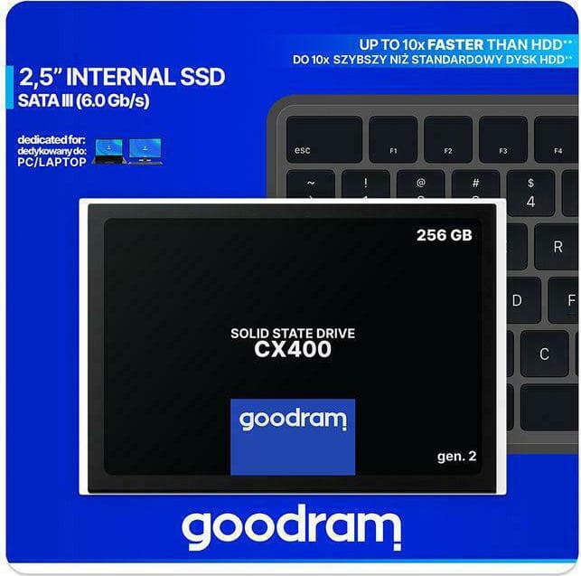 GoodRAM CX400 Gen.2 SSD 256GB τύπου 2.5'' με σύνδεση SATA III SSDPR-CX400-256-G2 2