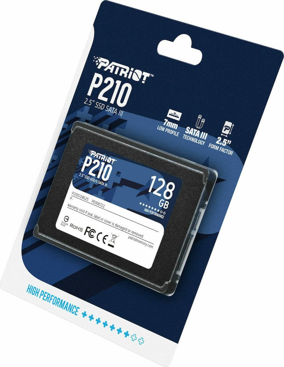 Patriot P210 SSD 128GB τύπου 2.5'' με σύνδεση SATA III P210S128G25 6