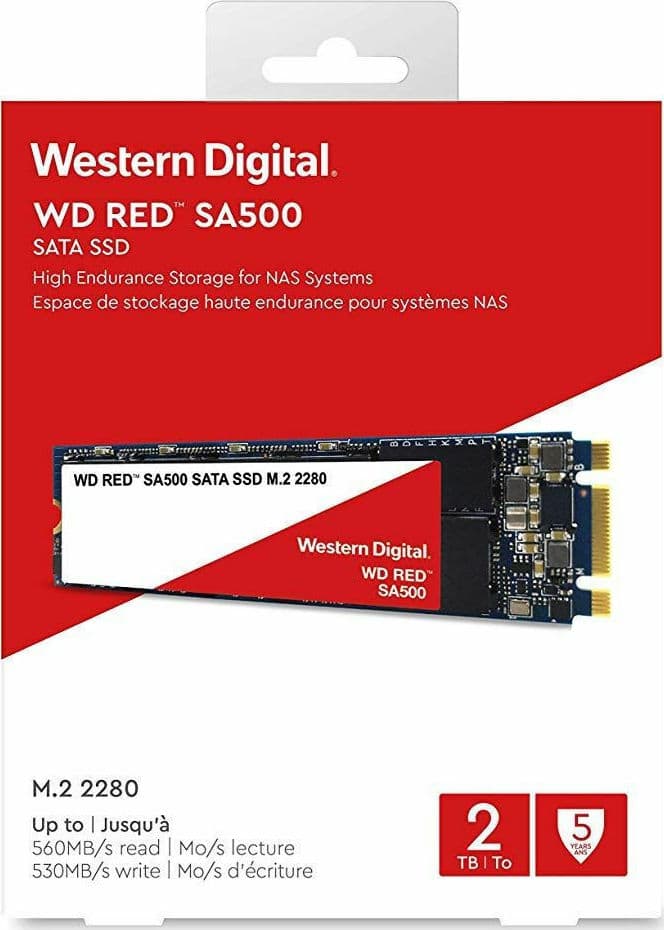 Western Digital Red SA500 NAS SSD 2TB τύπου M.2 με σύνδεση SATA III WDS200T1R0B Bulk 3