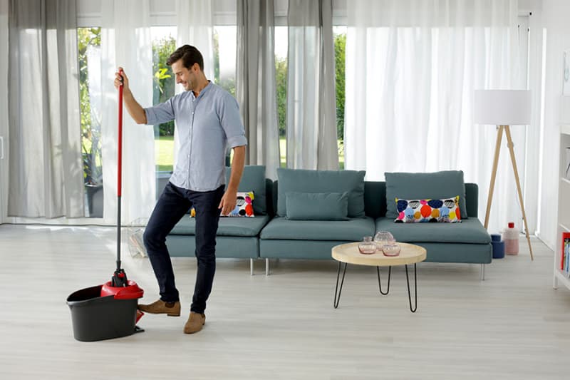 Vileda Ultramat Turbo Xl Mop Dry&wet Παρκετέζα με Μικροίνες 163427 11