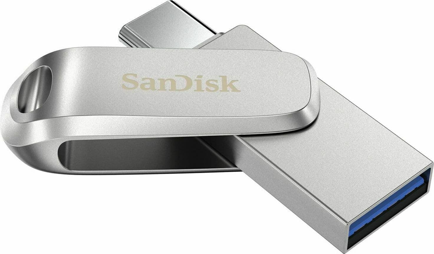 Sandisk Ultra Dual Drive Luxe 1TB USB 3.1 Stick με σύνδεση USB-C & USB-A Ασημί 3