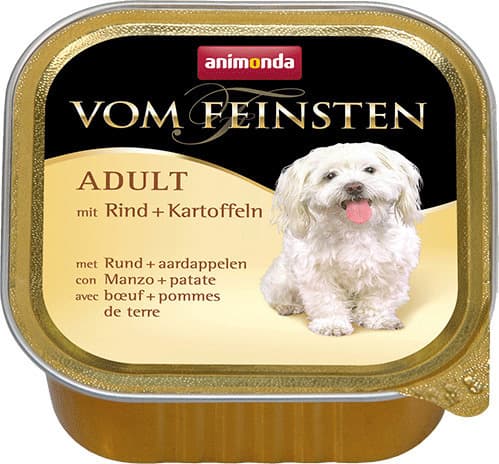Animonda Vom Feinsten Υγρή Τροφή Σκύλων σε Ταψάκι με Βοδινό και Πατάτες χωρίς Σιτηρά 150gr 2