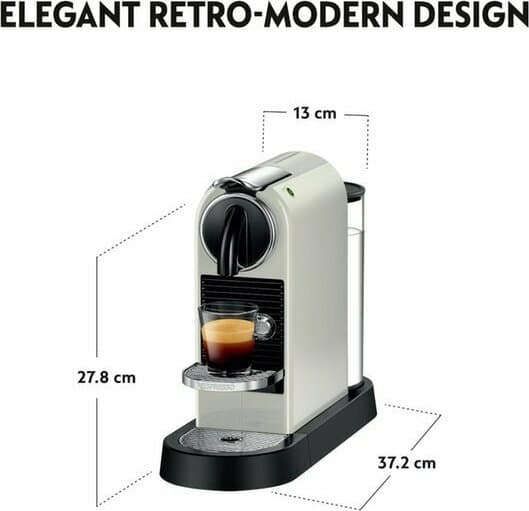 De'Longhi Citiz Καφετιέρα για Κάψουλες Nespresso Πίεσης 19bar White 7
