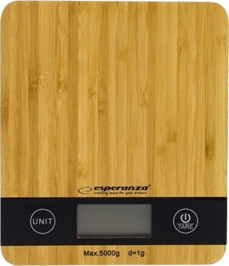 Esperanza Ψηφιακή Ζυγαριά Κουζίνας έως 5kg Καφέ EKS005 2