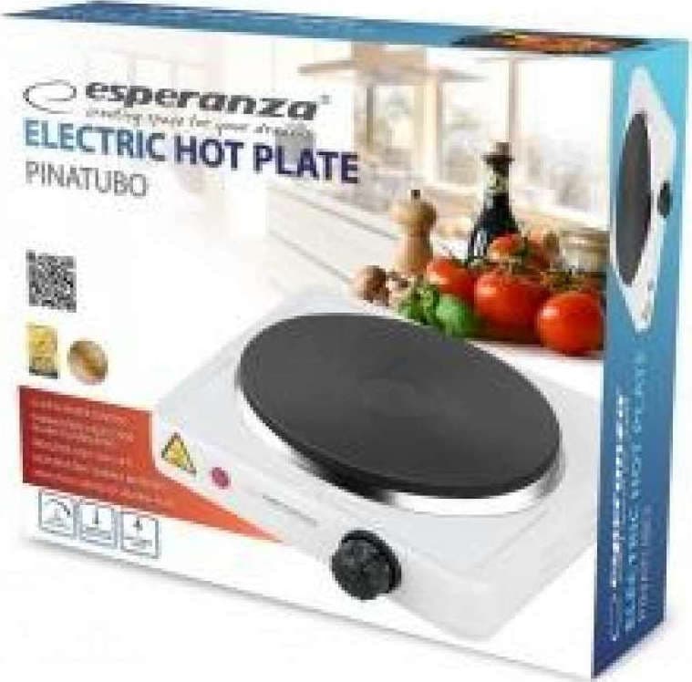 Esperanza Pinatubo EKH002W Επιτραπέζια Εστία Εμαγιέ Μονή Λευκή 4