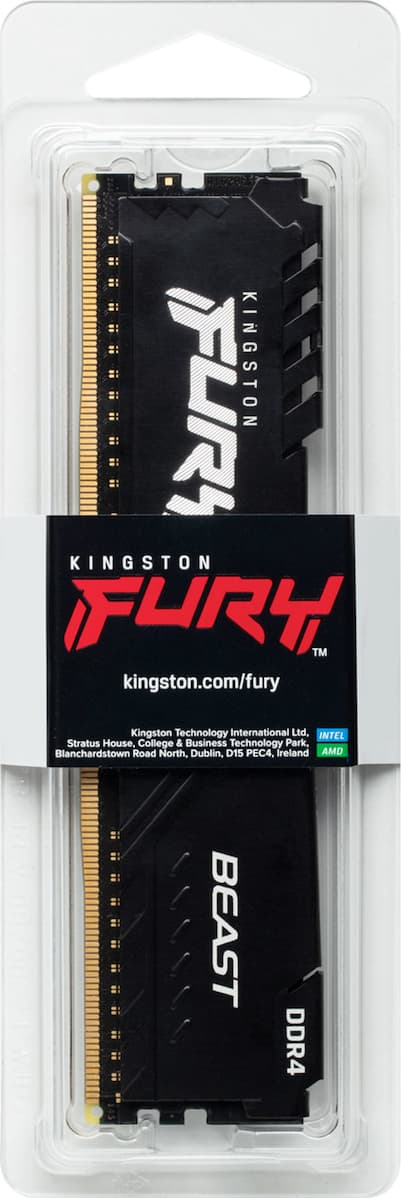 Kingston Fury Beast DDR4 με Module 1x16GB και Ταχύτητα 3200 για Desktop KF432C16BB1/16 5