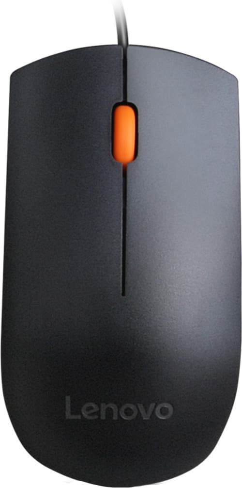 Lenovo 300 Ενσύρματο Ποντίκι Μαύρο 5