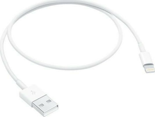 Apple USB-A to Lightning Cable Λευκό 0.5m (ME291ZM/A) 4