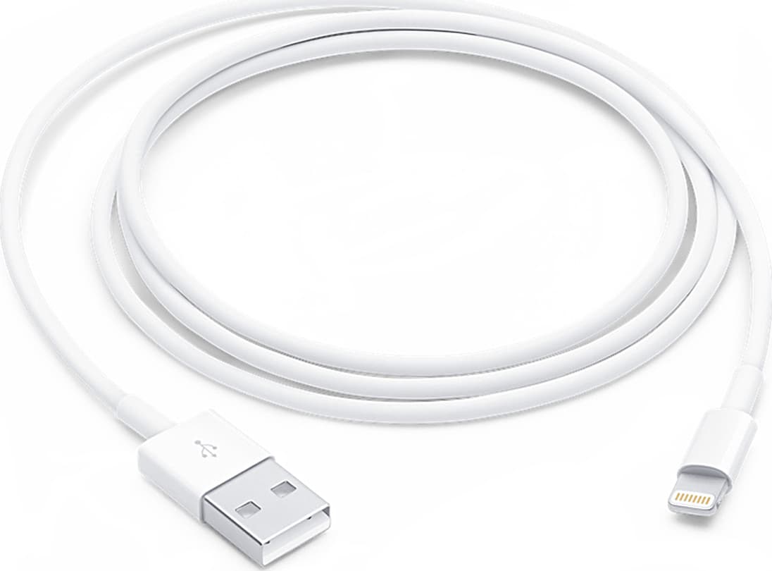 Apple USB-A to Lightning Cable Λευκό 1m (MXLY2ZM/A) 8