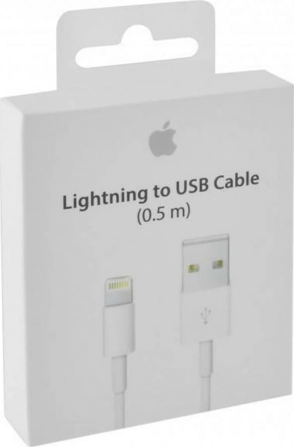 Apple USB-A to Lightning Cable Λευκό 0.5m (ME291ZM/A) 9