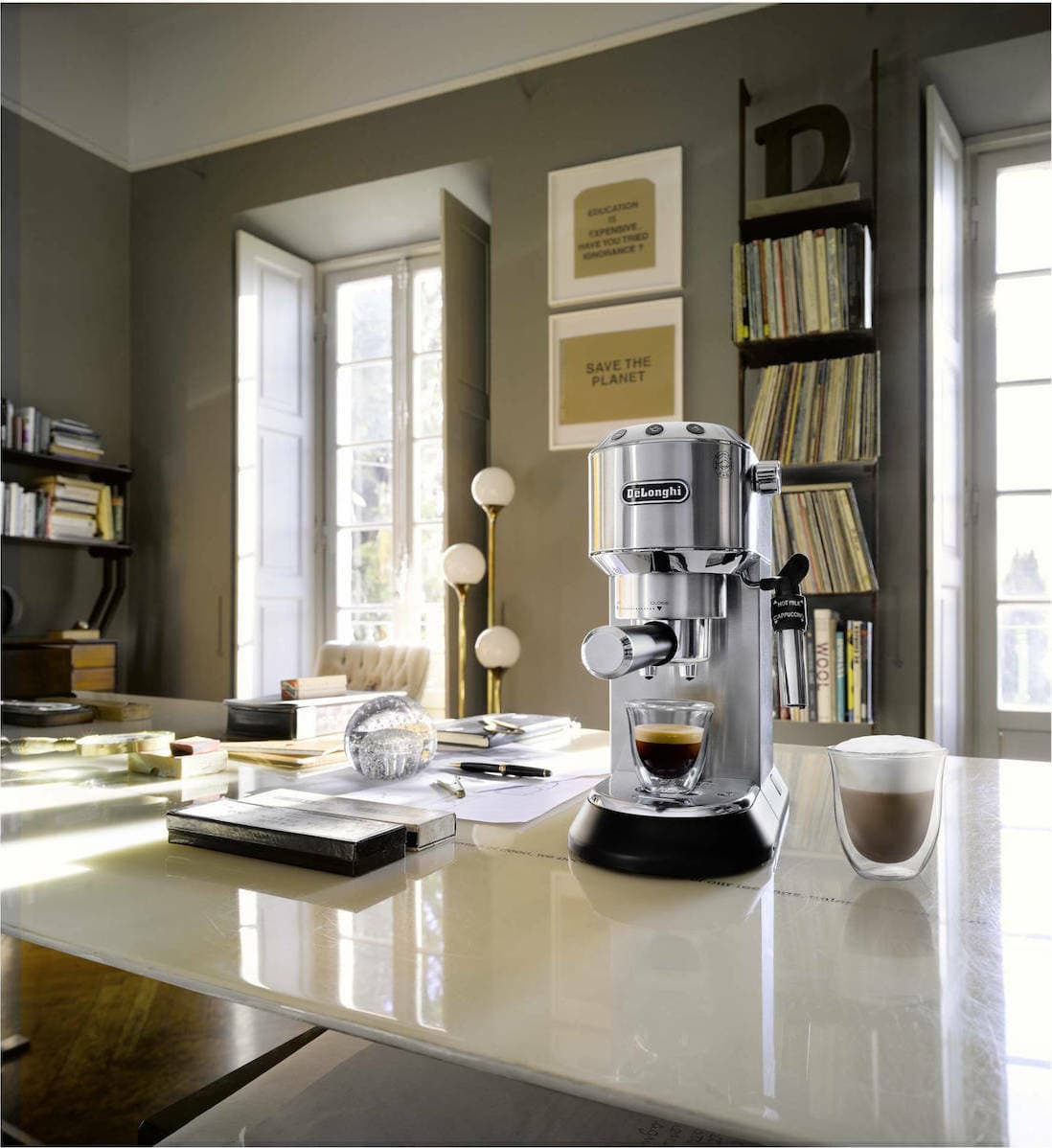 De'Longhi Dedica Pump Μηχανή Espresso 1300W Πίεσης 15bar Ασημί EC685.M 0132106138 7
