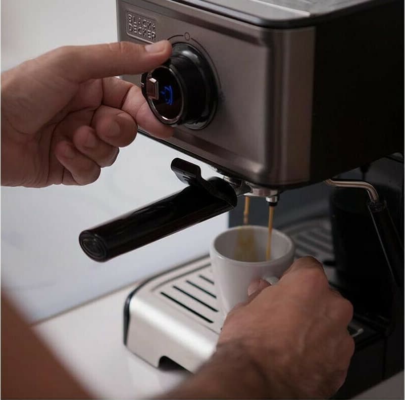Black & Decker BXCO1200E Μηχανή Espresso 1200W Πίεσης 15bar Γκρι ES9200010B 5