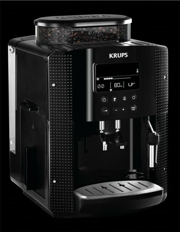 Krups Αυτόματη Μηχανή Espresso 1450W Πίεσης 15bar για Cappuccino με Μύλο Άλεσης Μαύρη EA8150 8