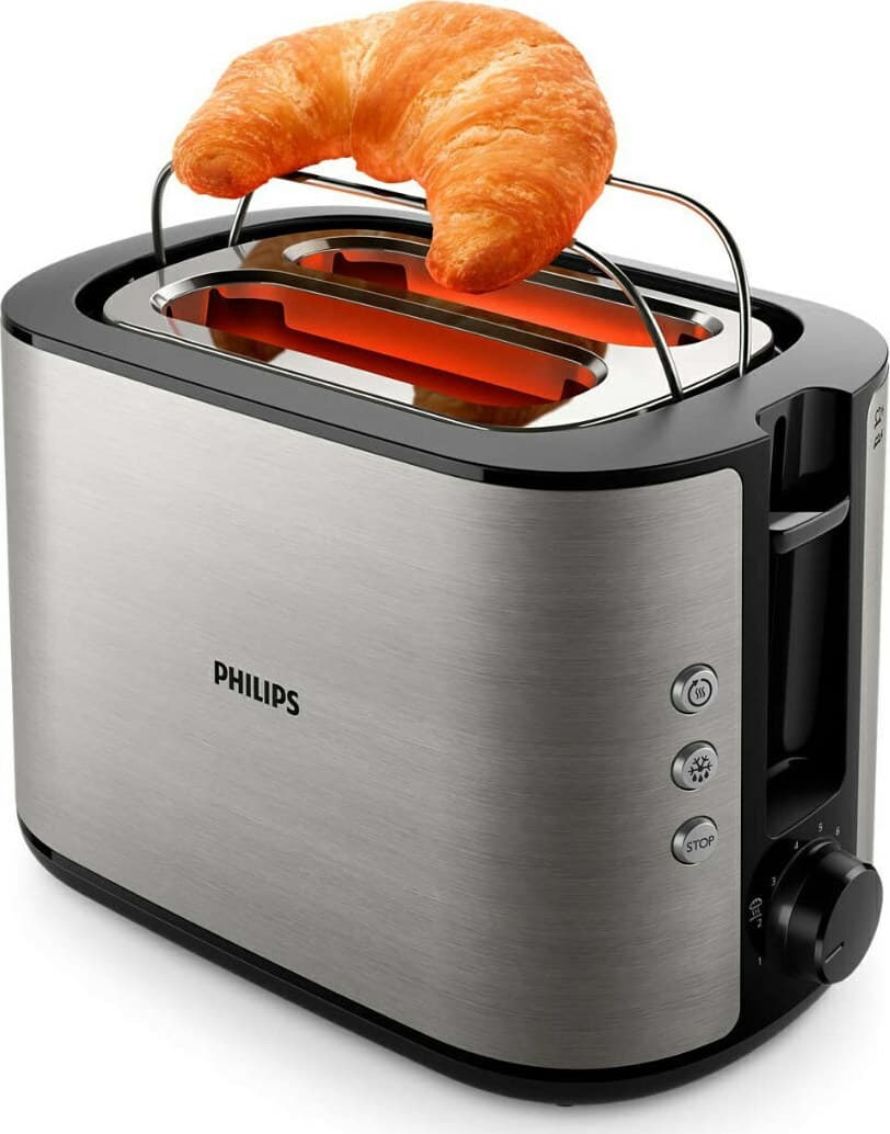 Philips Viva Collection HD2650/90 Φρυγανιέρα 2 Θέσεων 950W Inox 3
