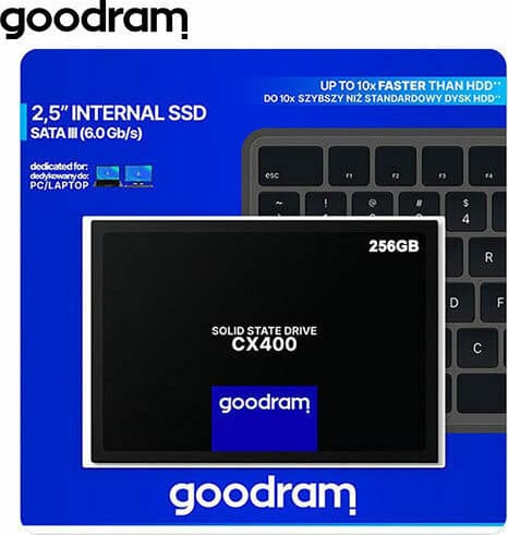 GoodRAM CX400 Gen.2 SSD 256GB τύπου 2.5'' με σύνδεση SATA III SSDPR-CX400-256-G2 5