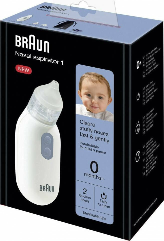 Braun Nasal Aspirator BNA 100 Ηλεκτρικός Ρινικός Αποφρακτήρας για Βρέφη 4