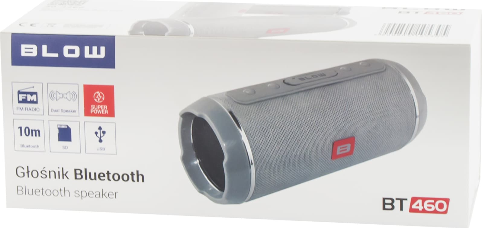 Blow BT460 Ηχείο Bluetooth 10W με Ραδιόφωνο και Διάρκεια Μπαταρίας έως 4 ώρες Γκρι 3