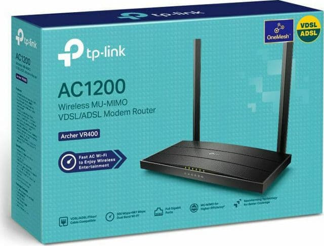TP-LINK Archer VR400 v3 Ασύρματο VDSL2 Modem Router Wi‑Fi 5 με 4 Θύρες Gigabit 9