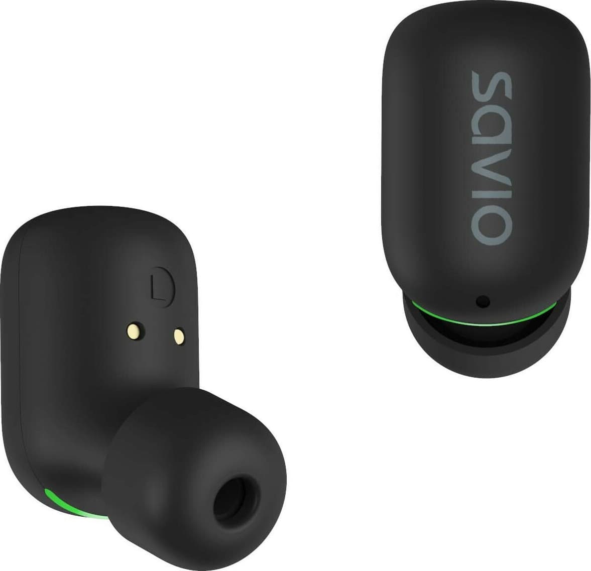 Savio TWS-09 In-ear Bluetooth Handsfree Ακουστικά με Θήκη Φόρτισης Μαύρα 5