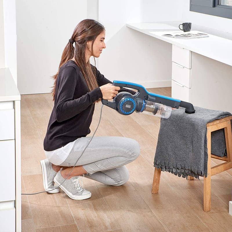 Black & Decker BXVMS600E Ηλεκτρική Σκούπα 2 σε 1 Stick & Χειρός 600W Μπλε 8
