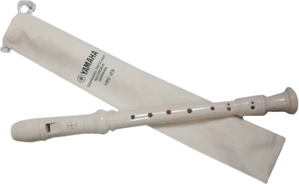 Yamaha Soprano Παιδική Πλαστική Φλογέρα YRS-23 Γερμανική Λευκή 6