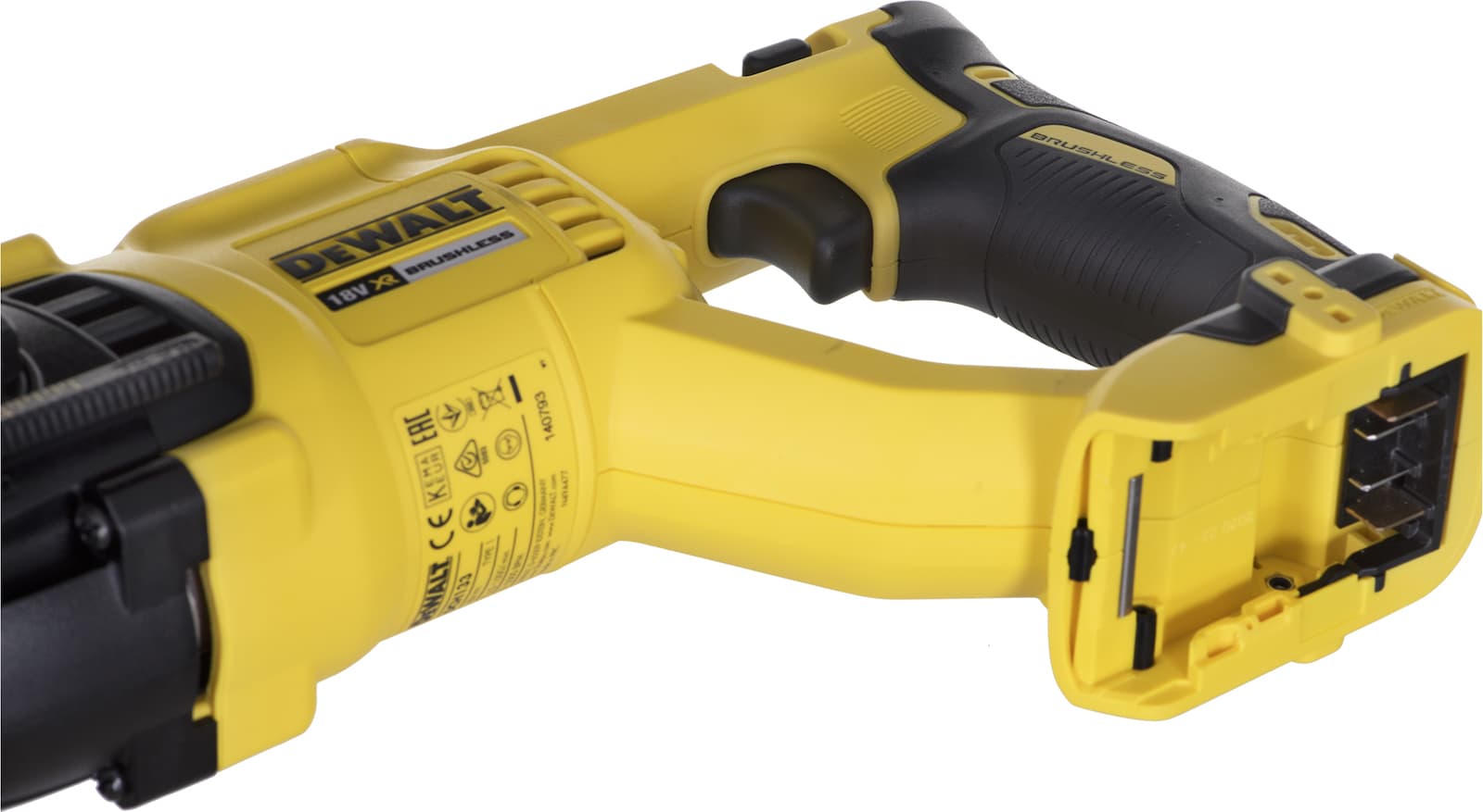DEWALT DCH133N Κρουστικό Σκαπτικό Πιστολέτο Μπαταρίας Brushless 18V Solo με Υποδοχή SDS Plus DCH133N 9