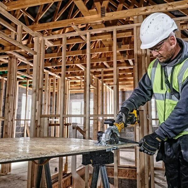 DEWALT DCS571NT Δισκοπρίονο Brushless 18V Solo με Σύστημα Αναρρόφησης 10