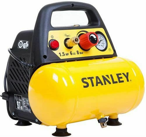 Stanley Μονοφασικό Κομπρεσέρ Αέρος 97dB με Ισχύ 1.47hp και Αεροφυλάκιο 6lt 8