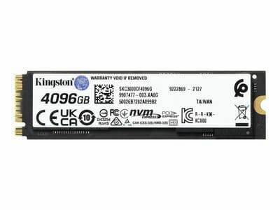 Kingston KC3000 SSD 4.1TB τύπου M.2 με σύνδεση PCI Express 4.0 (PS5 Compatible) SKC3000D/4096G 4