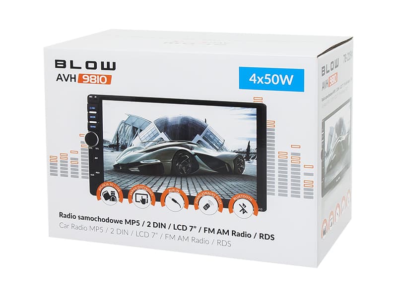 Blow Ηχοσύστημα Αυτοκινήτου 2DIN (Bluetooth/USB) με Οθόνη Αφής 7" 78-219 6