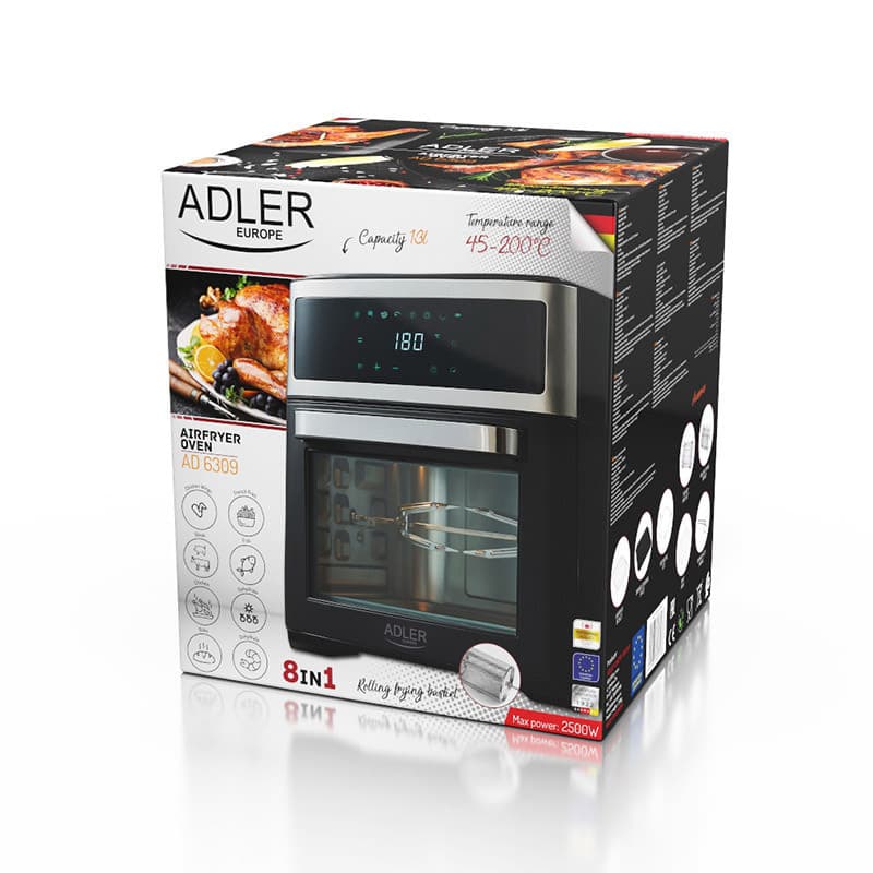 Adler AD 6309 Ηλεκτρικό Φουρνάκι 13lt Χωρίς Εστίες με Αέρα 17