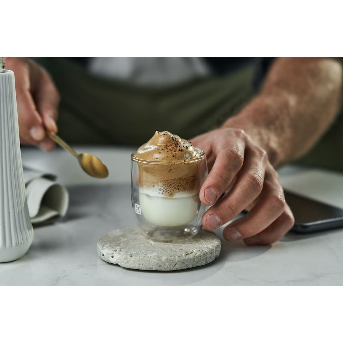 Zwilling J.A. Henckels Σετ Φλιτζάνια Espresso Γυάλινα Διάφανα 80ml 39500-075 2τμχ 5