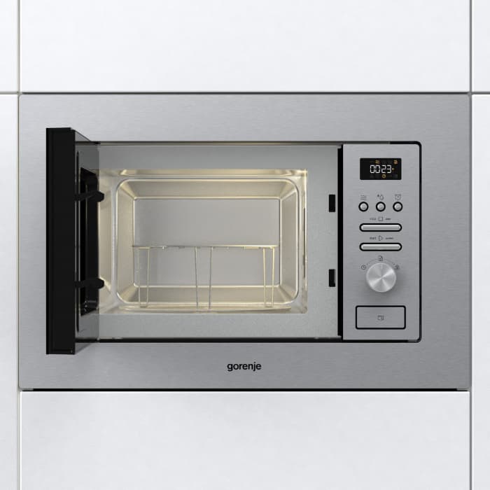 Gorenje BMI201AG1X 738289 Εντοιχιζόμενος Φούρνος Μικροκυμάτων με Grill 20lt Inox 5