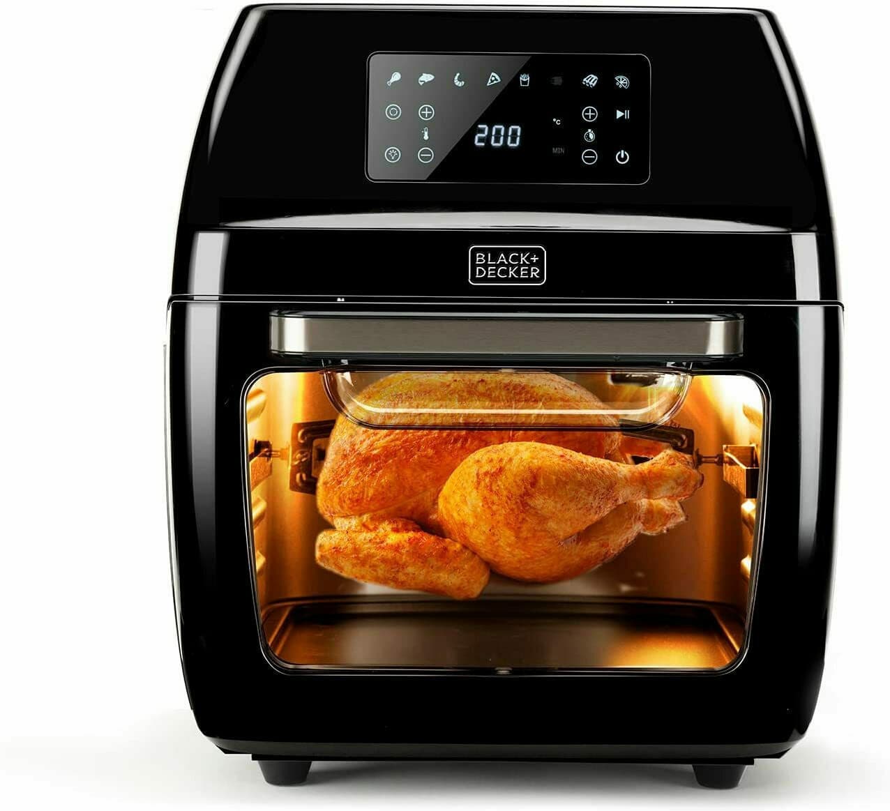 Black & Decker Air Fryer 12lt Μαύρο BXAFO1200E 6