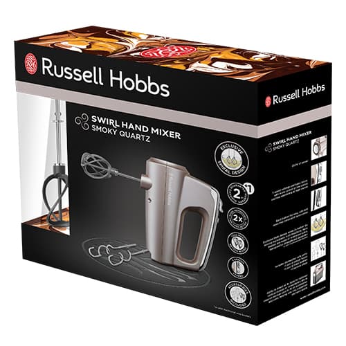 Russell Hobbs Swirl Μίξερ Χειρός 350W Γκρι 6