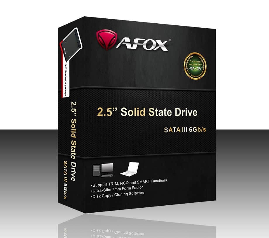Afox QLC SSD 2TB τύπου 2.5'' με σύνδεση SATA III SD250-2000GQN 2