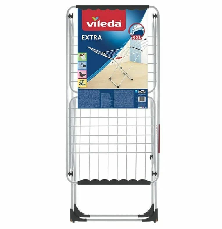 Vileda Extra X-Legs Πτυσσόμενη Απλώστρα Δαπέδου Μεταλλική με Ρόδες με Μήκος Απλώματος 20m 157215 3