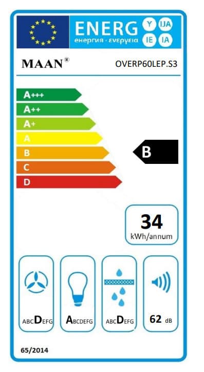 Maan Vertical P 2 60 Απορροφητήρας Καμινάδα 50cm Λευκός 5