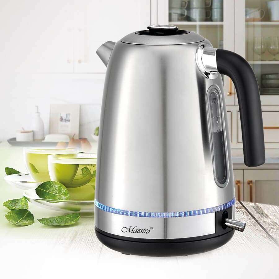 Maestro Βραστήρας 1.7lt 2200W Ασημί MR-050 2