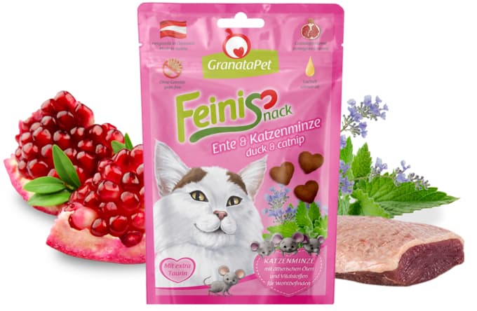 Granata Pet Foods FeiniSnacks Λιχουδιές με Πάπια με Catnip για Γάτα 50gr A74-185134 2