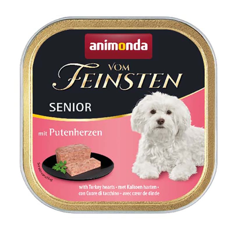 Animonda Vom Feinsten Υγρή Τροφή για Ηλικιωμένους Σκύλους σε Ταψάκι με Γαλοπούλα χωρίς Γλουτένη 150gr
