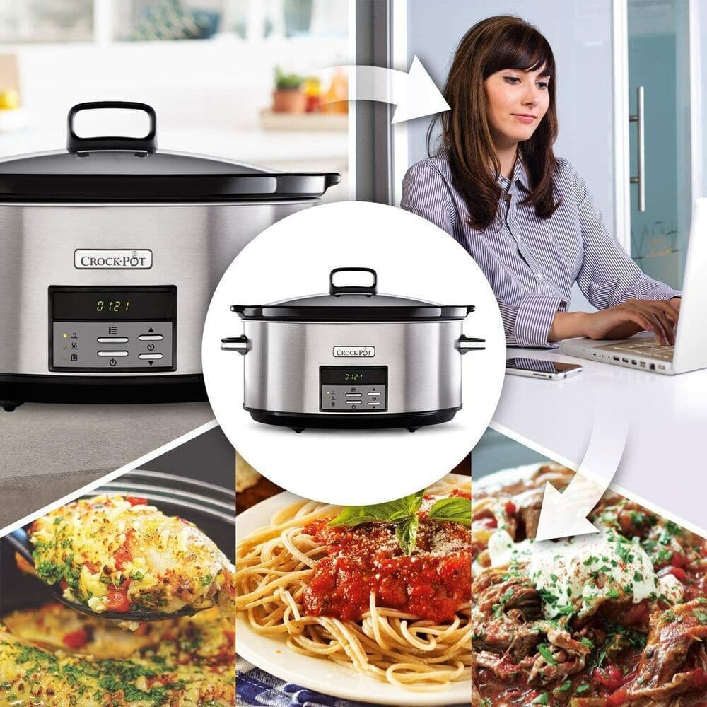 Crock-Pot CSC063X Slow Cooker 350W με Χωρητικότητα 7.5lt Ασημί 5