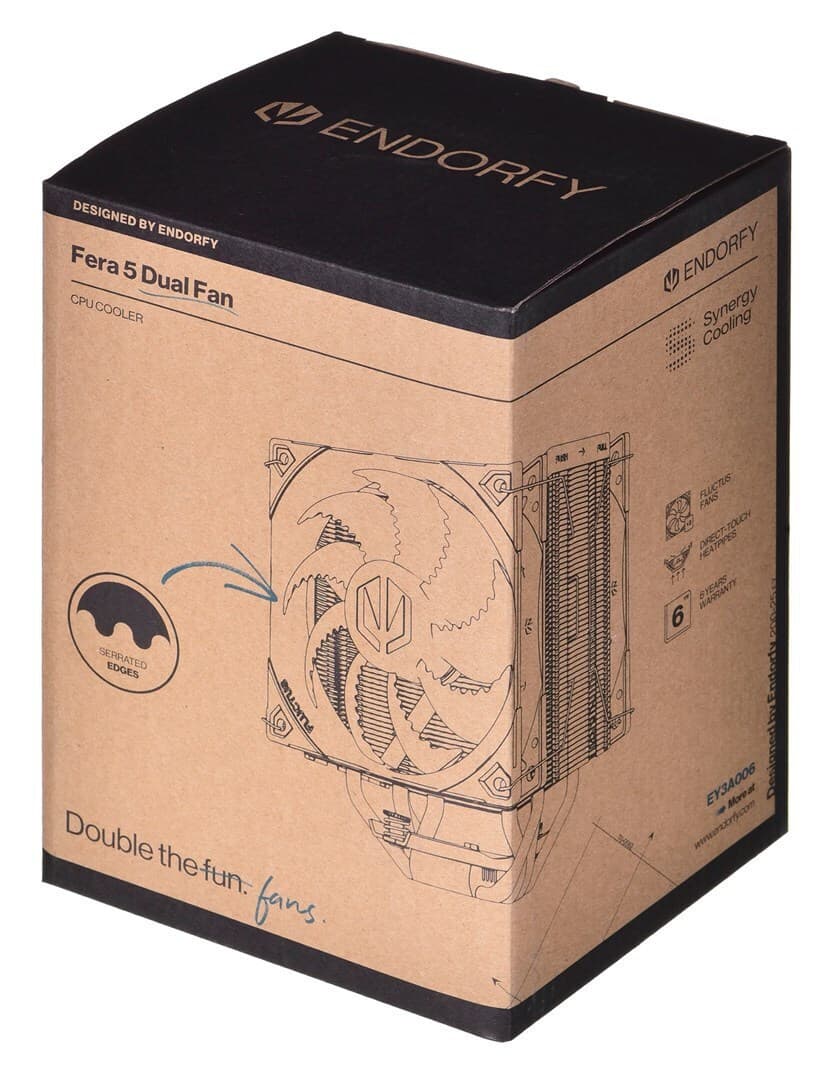 Endorfy Fera 5 Dual Fan Ψύκτρα Επεξεργαστή Διπλού Ανεμιστήρα για Socket AM4/AM5/1200/115x/1700 4