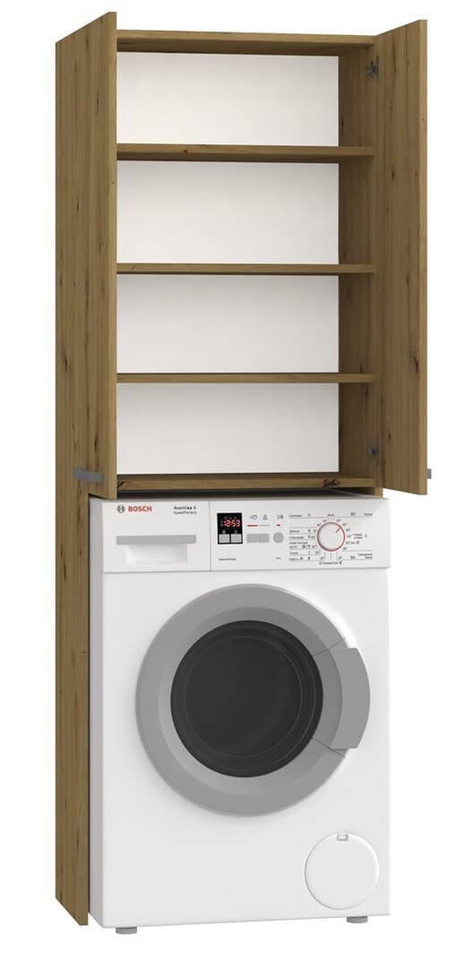Topeshop Pola DD Ντουλάπι Μπάνιου Πλυντηρίου 64x30x183cm Oak 2