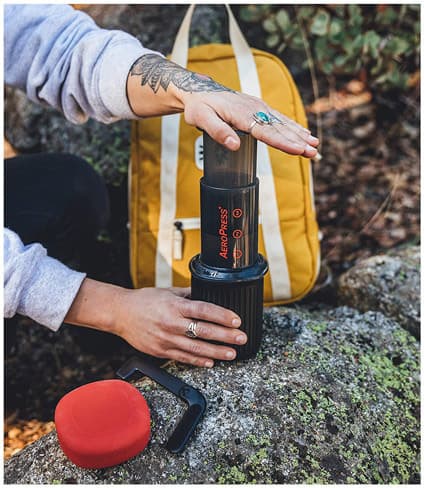 Aerobie Aeropress Go Καφετιέρα Φίλτρου Χειρός Πλαστική Μαύρη 237ml 7
