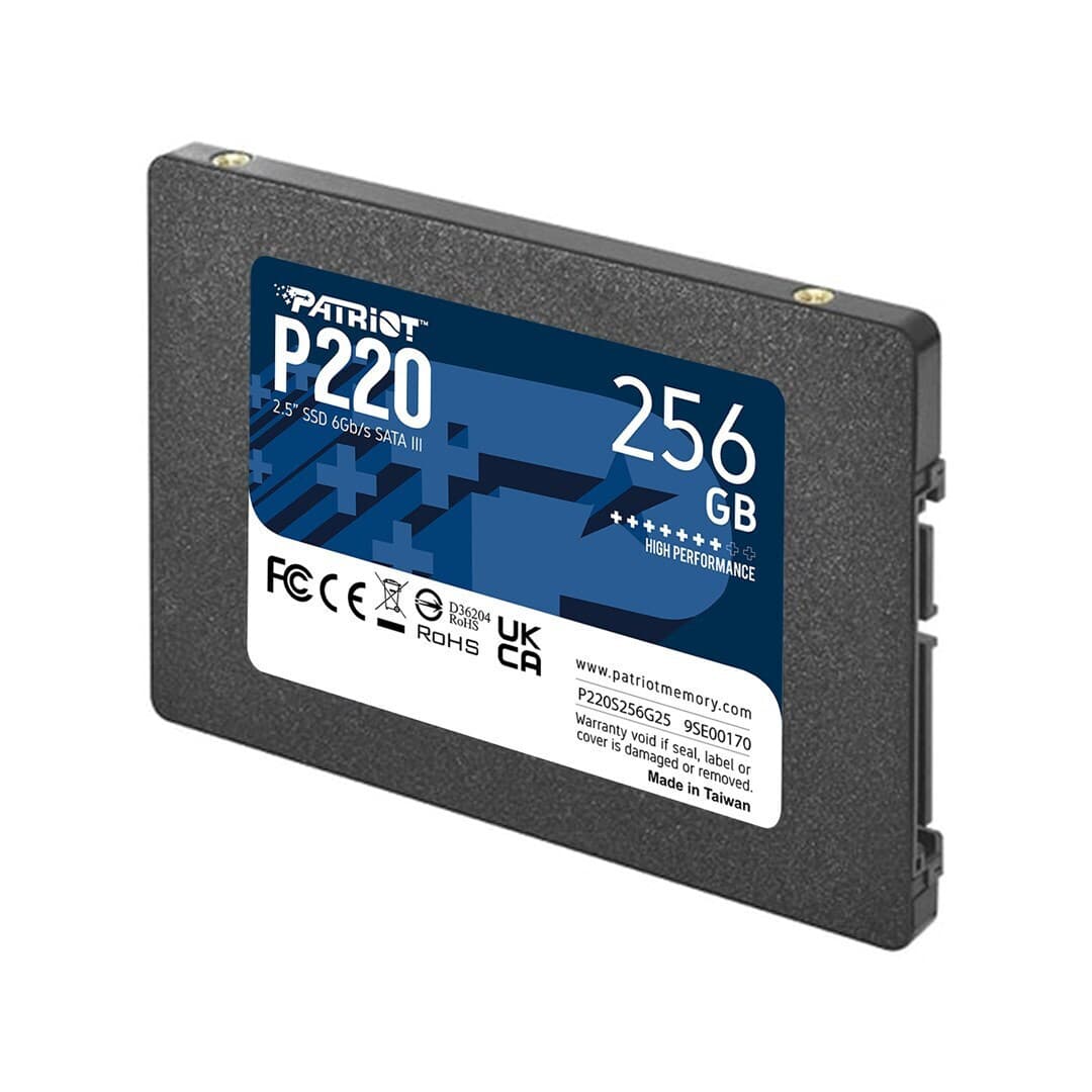 Patriot P220 SSD 256GB τύπου 2.5'' με σύνδεση SATA III P220S256G25 Bulk 5