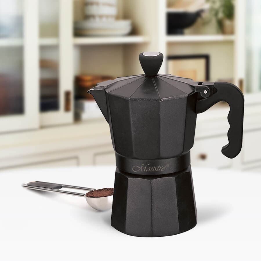 Maestro MR-1666-6 Μπρίκι Espresso 6cups Black MR-1666-6-BLACK 5