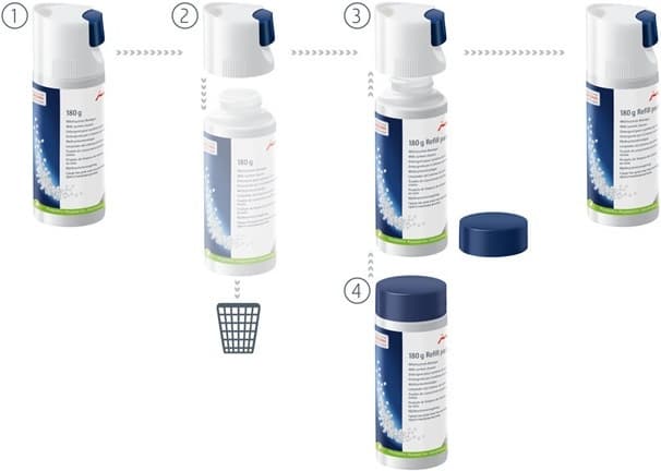 Jura Mini-Tabs Click & Clean Καθαριστικό Συστήματος Γάλακτος 180gr 24211 3