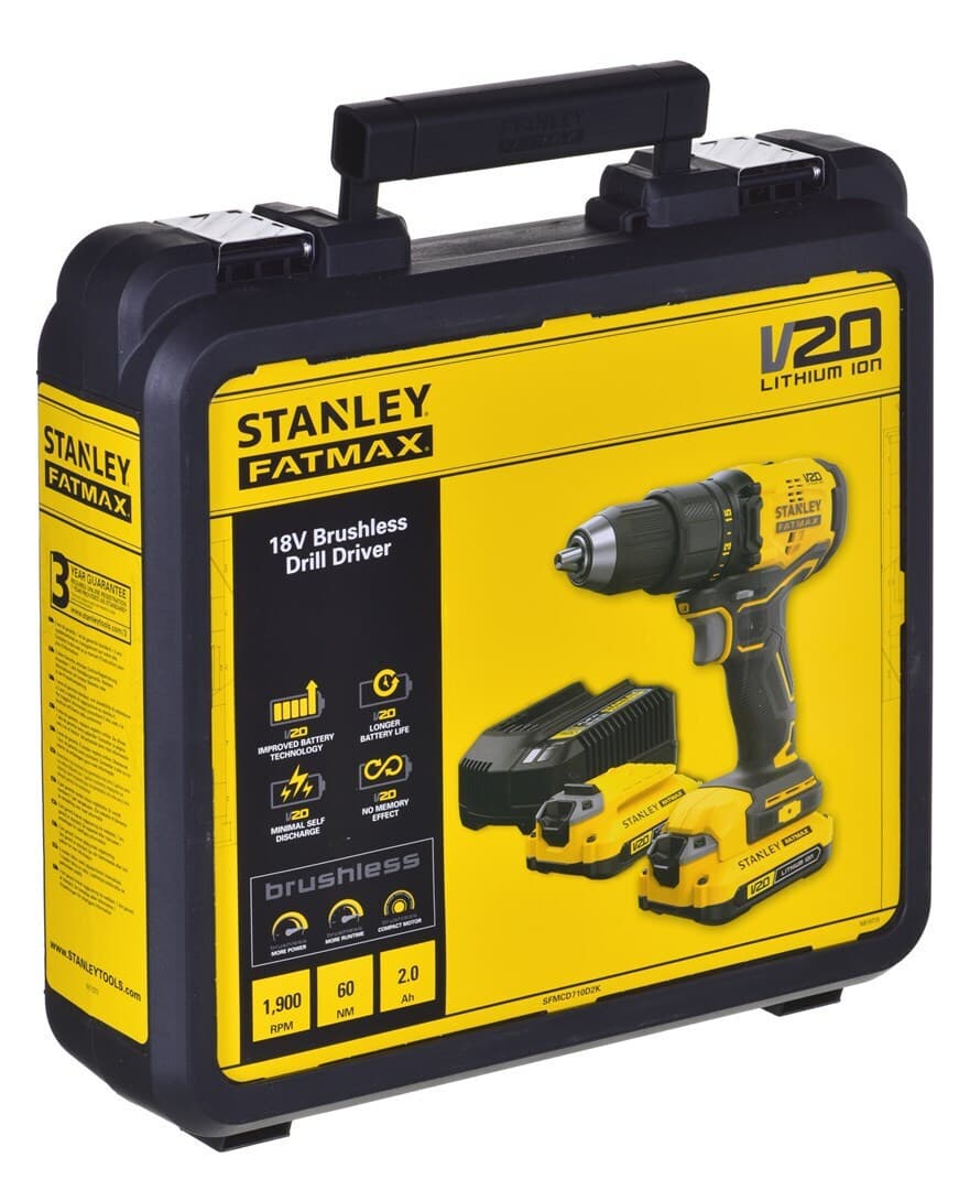 Stanley SFMCD710D2K Δραπανοκατσάβιδο Μπαταρίας 18V 2x2Ah 4
