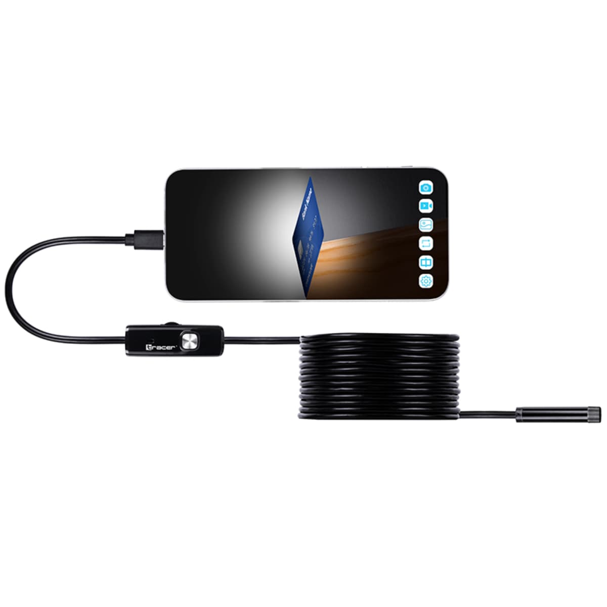 Tracer Endoscope Camera 5m 8mm Ενδοσκοπική Κάμερα Wi-Fi με Καλώδιο 5m